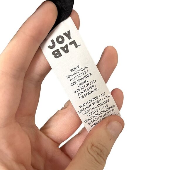 Joy Lab blue and black criss cross strap bra athletic style small - Picture 5 of 5